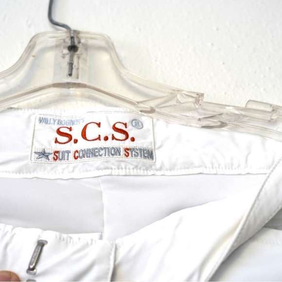 Vtg Y2K Bogner Ski Snowboard White Women’s Ruched Stylish Pants Size US 8 Long - Picture 3 of 10